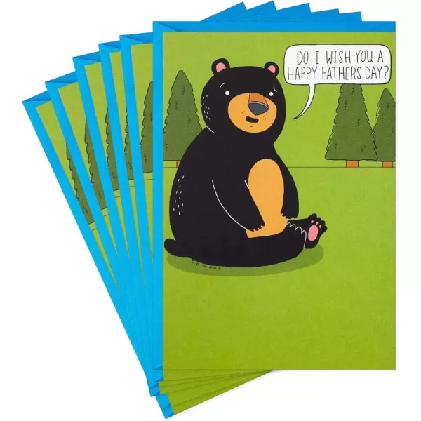 Hallmark Shoebox Funny Graduation Cards Conquer the World 6 Cards with EnvelopesFathers Day  Bear in the Woods