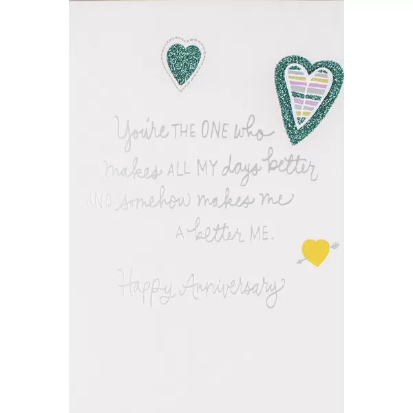 Hallmark Anniversary Card Hearts with PatternsHearts with Patterns