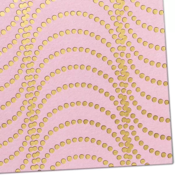 Hallmark Blank Cards Gold Foil Lines 10 Cards with EnvelopesBlush Gold Wave