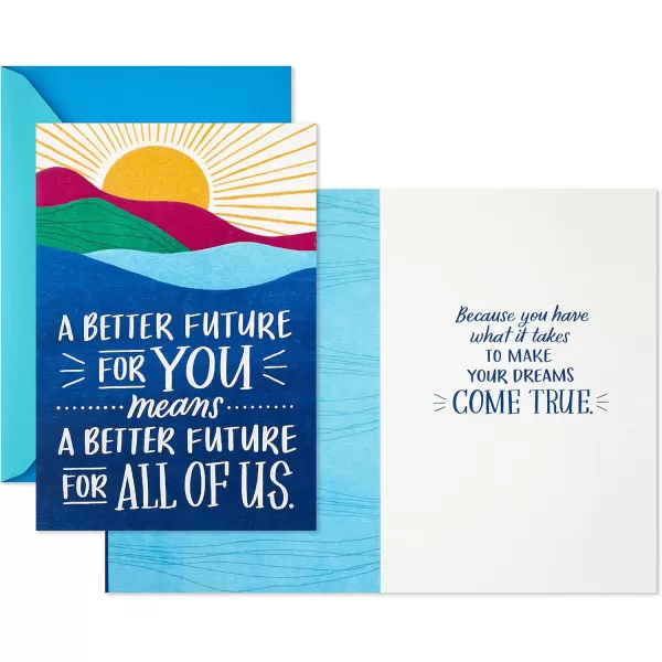 Hallmark Graduation Cards Assortment Better Future Pack of 3 Cards with EnvelopesBetter Future  3 Cards with Envelopes