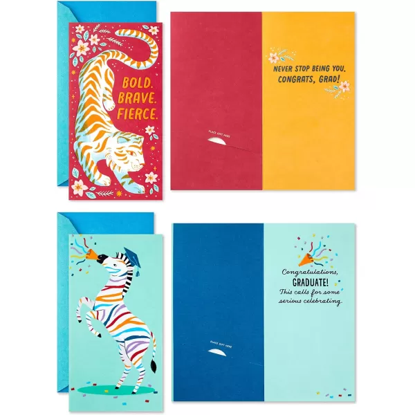 Hallmark Graduation Cards Assortment Better Future Pack of 3 Cards with EnvelopesThe World is Yours  3 Money Holder Cards