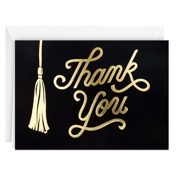 Hallmark Thank You Notes Silver Foil Script 40 Cards and EnvelopesSilver Foil Script