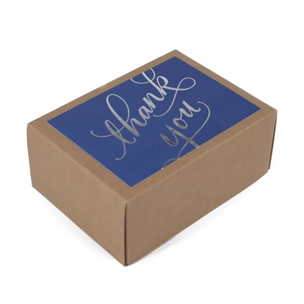 Hallmark Thank You Notes Silver Foil Script 40 Cards and EnvelopesSilver Foil Script