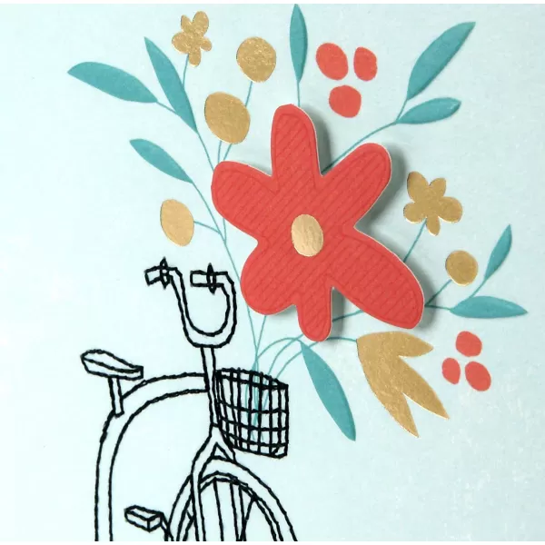 Hallmark Thinking of You Card Bicycle with Flowers 0699RZB1240Bicycle with Flowers