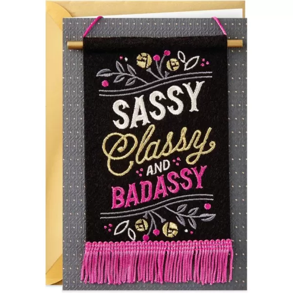 Hallmark Signature Birthday Card for Her Sassy and Classy FlagSassy and Classy Flag