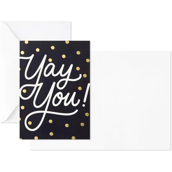 Hallmark Graduation Cards Bulk Assortment Retro Rainbow 36 Blank Cards with Envelopes 6 Designs for High School Kindergarten Middle School College and College GraduatesCongratulations Cards