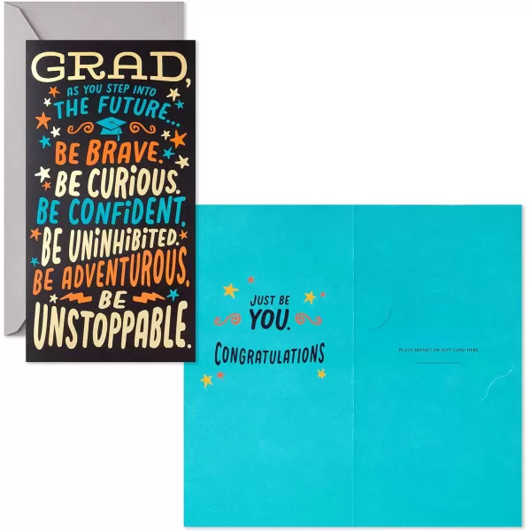 Hallmark Graduation Gift Card Holders or Money Holders Be Unstoppable 8 Cards with EnvelopesBe Unstoppable  8 Money Holders with Envelopes