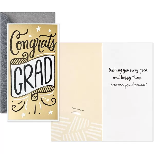 Hallmark Graduation Money Holder or Gift Card Holder Cards Assortment Dream Big 4 Cards with EnvelopesDream Big  4 Cards with Envelopes