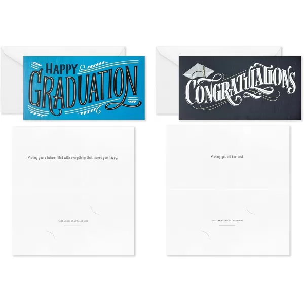 Hallmark Graduation Money Holders or Gift Card Holders Assortment with Envelopes Hats Off 36 Cards and EnvelopesBlack