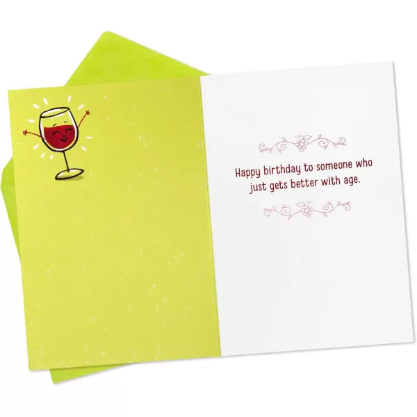 Hallmark Shoebox Funny Birthday Card Too Old for TikTokWine and Grapes