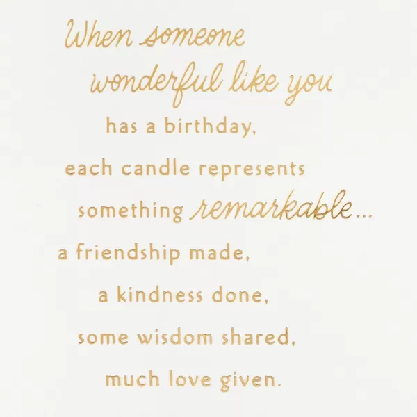 Hallmark Signature Birthday Card Big Birthday WishesWonderful You