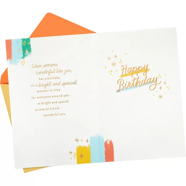 Hallmark Signature Birthday Card Big Birthday WishesWonderful You