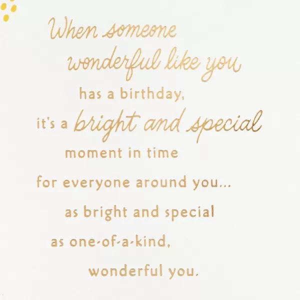 Hallmark Signature Birthday Card Big Birthday WishesWonderful You