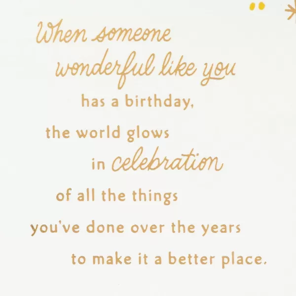 Hallmark Signature Birthday Card Big Birthday WishesWonderful You