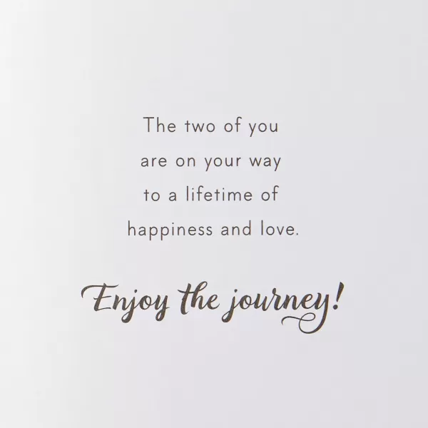 Hallmark Wedding Card Bridal Shower Card or Engagement Card Enjoy the JourneyEnjoy the Journey