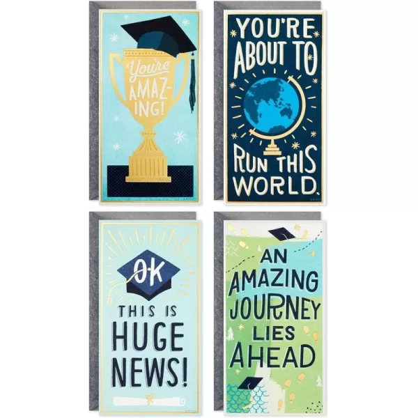 Hallmark Graduation Card Money Holder or Gift Card Holder Assortment Youre Amazing 4 Cards with EnvelopesYoure Amazing  4 Cards with Envelopes