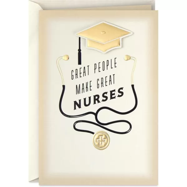 Hallmark Nurse Graduation Card Nurses Make a Difference for RN LPN Travel Nurse Healthcare WorkerGreat People Make Great Nurses