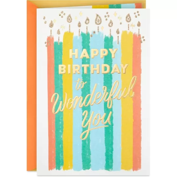 Hallmark Signature Birthday Card Big Birthday WishesWonderful You