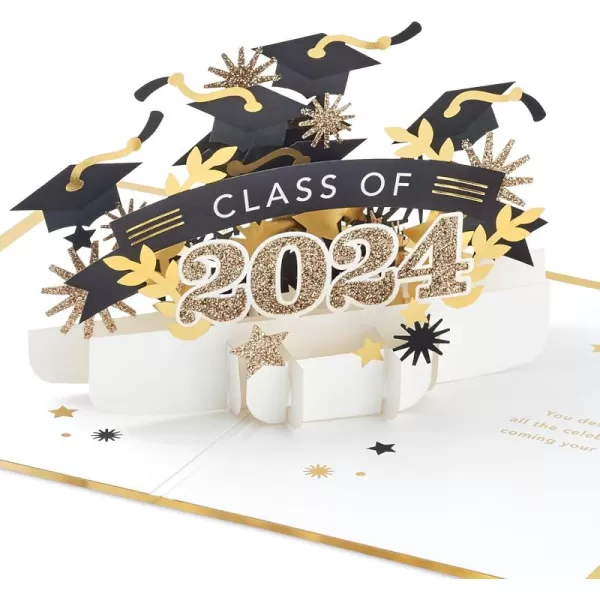 Hallmark Signature Paper Wonder Pop Up Graduation Card Class of 2024Pop Up  2024