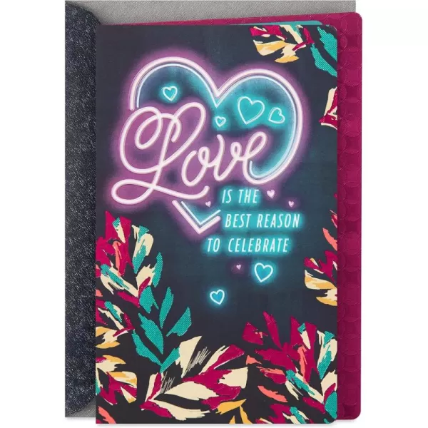 Hallmark Wedding Card Bridal Shower Card or Engagement Card Enjoy the JourneyNeon Sign  Best Reason to Celebrate