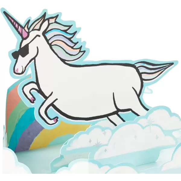 Hallmark Paper Wonder Shoebox Pop Up Card Unicorn Youre So Awesome for Birthday Graduation CongratulationsUnicorn  Youre So Awesome