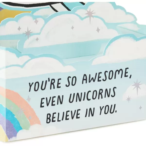 Hallmark Paper Wonder Shoebox Pop Up Card Unicorn Youre So Awesome for Birthday Graduation CongratulationsUnicorn  Youre So Awesome