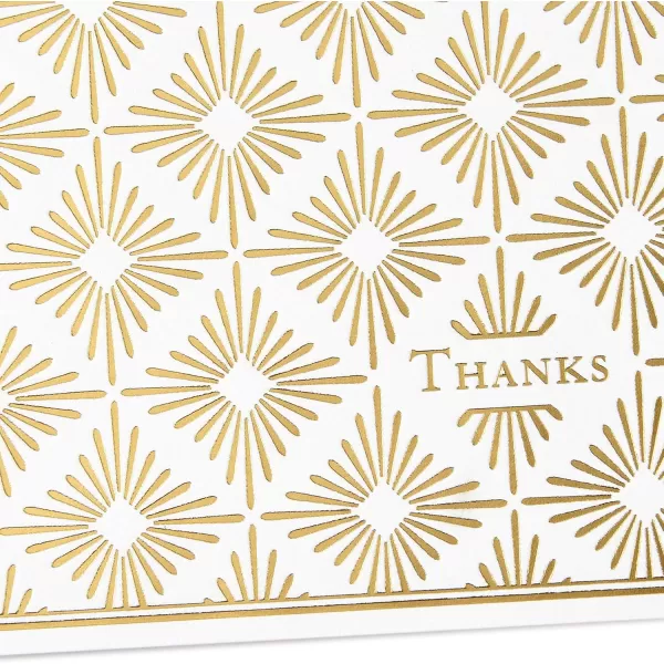 Hallmark Thank You Cards Assortment Gold Foil Scroll 50 Thank You Notes with Envelopes for Wedding Bridal Shower Baby Shower Business Graduation