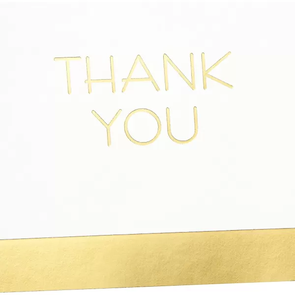 Hallmark Thank You Cards Gold and White Bulk 40 Thank You Notes with Envelopes for Graduation Business Weddings All Occasion