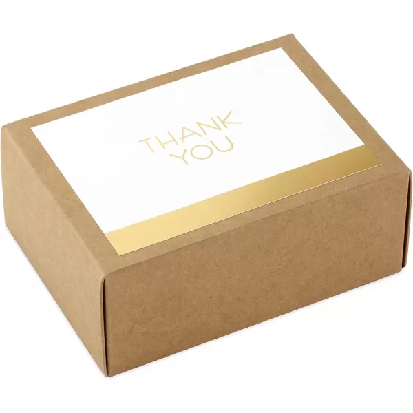 Hallmark Thank You Cards Gold and White Bulk 40 Thank You Notes with Envelopes for Graduation Business Weddings All Occasion