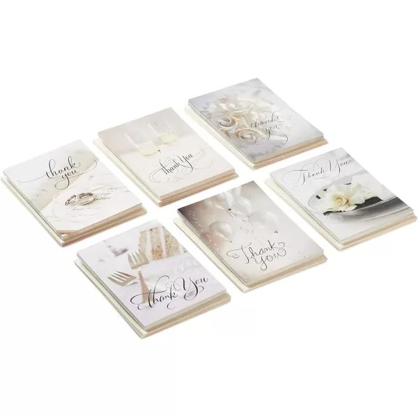 Hallmark Wedding Thank You Cards Assortment Wedding Icons 36 Thank You Notes with Envelopes