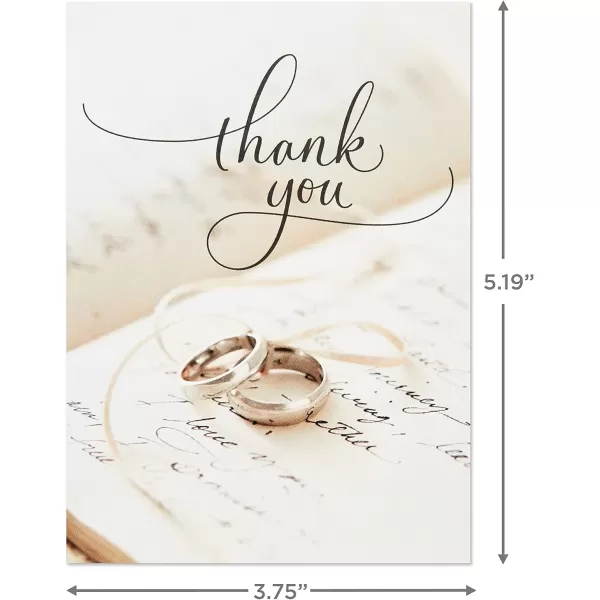 Hallmark Wedding Thank You Cards Assortment Wedding Icons 36 Thank You Notes with Envelopes