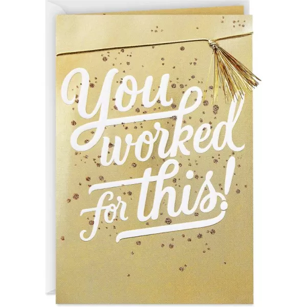 Hallmark Congratulations Card or Graduation Card Celebrating YouYou Worked for This