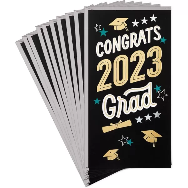 Hallmark Pack of Graduation Money Holders or Gift Card Holders 10 Cards with Envelopes Congrats 2024 GradClass of 2023