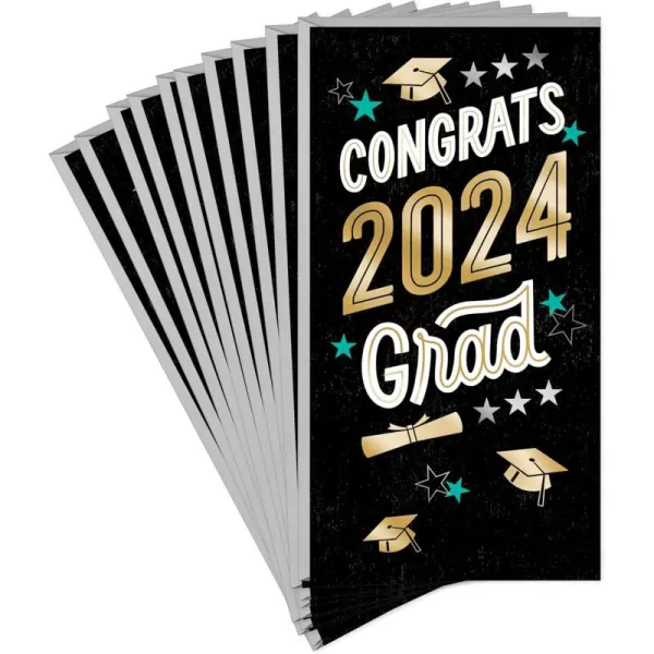 Hallmark Pack of Graduation Money Holders or Gift Card Holders 10 Cards with Envelopes Congrats 2024 GradClass of 2024