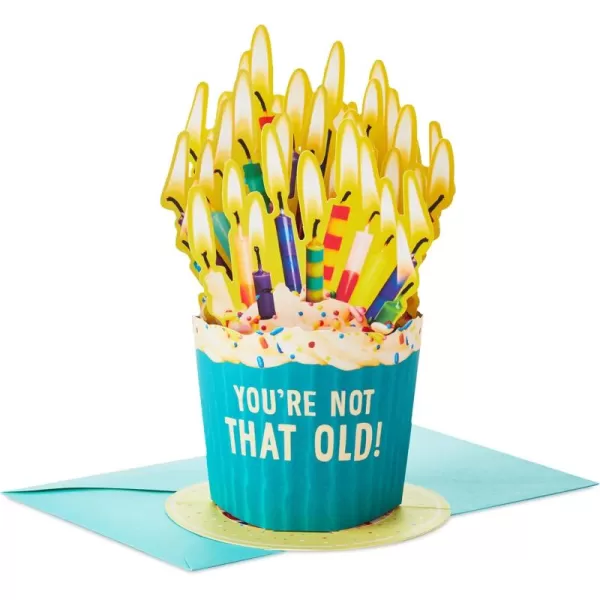 Hallmark Paper Wonder Shoebox Pop Up Card Unicorn Youre So Awesome for Birthday Graduation CongratulationsCupcake  Not That Old