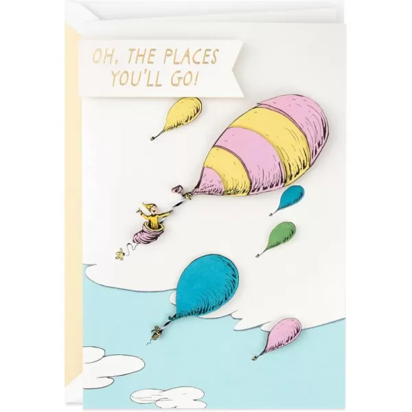 Hallmark Signature Congratulations Card for Graduation CheersOh  the Places Youll Go