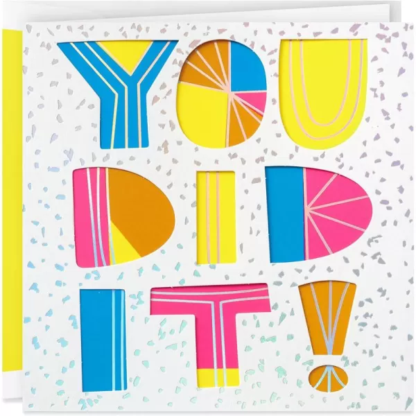 Hallmark Signature Congratulations Card for Graduation CheersYou Did It