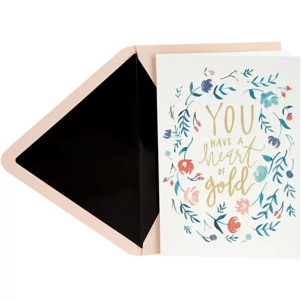 Hallmark Signature Thank You Card Heart of Gold