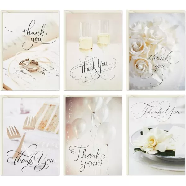 Hallmark Wedding Thank You Cards Assortment Wedding Icons 36 Thank You Notes with Envelopes