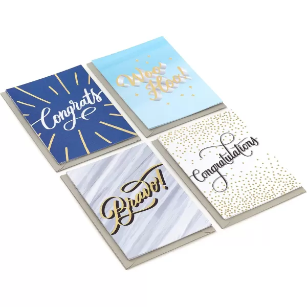 Hallmark Congratulations Cards Assortment Bravo Boxed Set of 12 Cards with Envelopes for Graduation Promotion Wedding All Occasion