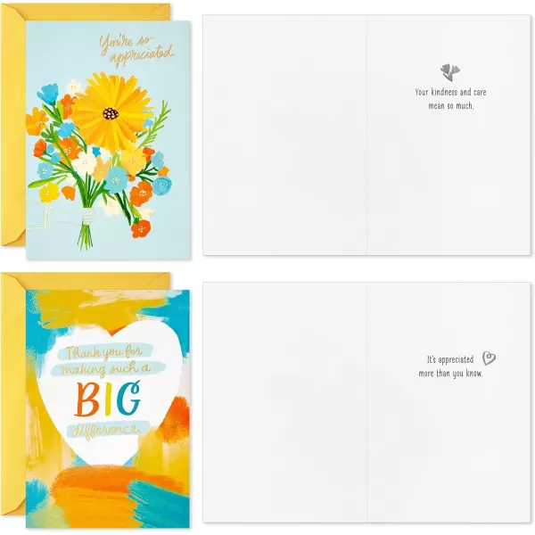 Hallmark Thank You Cards Assortment Every Shade of Grateful 16 Thank You Notes with Envelopes for Teacher Appreciation Caregivers Graduation