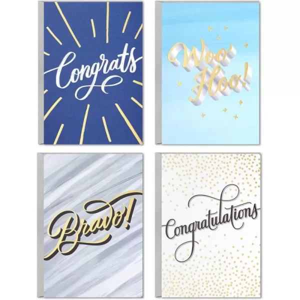 Hallmark Congratulations Cards Assortment Bravo Boxed Set of 12 Cards with Envelopes for Graduation Promotion Wedding All Occasion