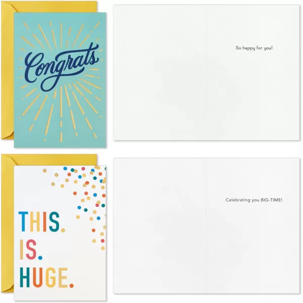 Hallmark Assorted Congratulations Cards 24 Cards with Envelopes for Graduations Promotions Engagements New Jobs Baby Announcements