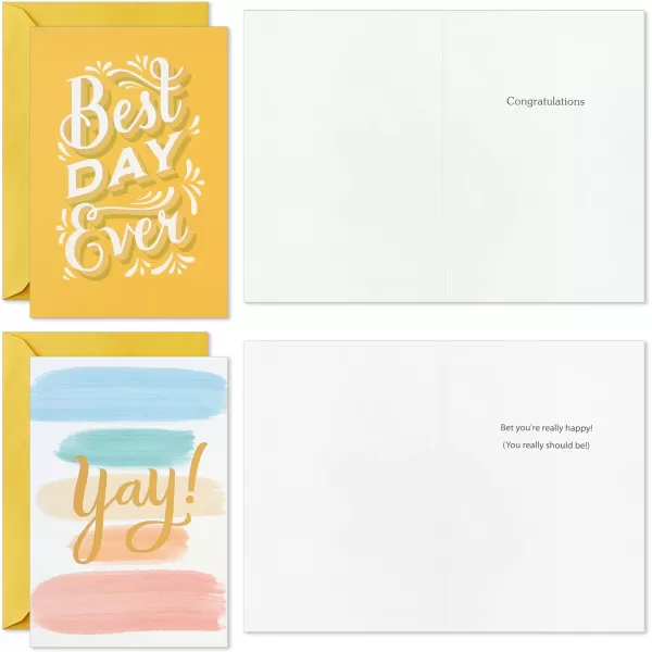 Hallmark Assorted Congratulations Cards 24 Cards with Envelopes for Graduations Promotions Engagements New Jobs Baby Announcements