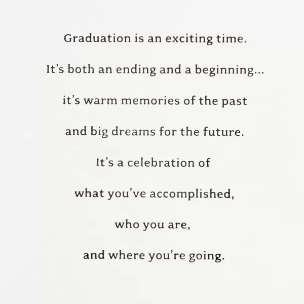 Hallmark Graduation Card Cap and GownCelebrating You