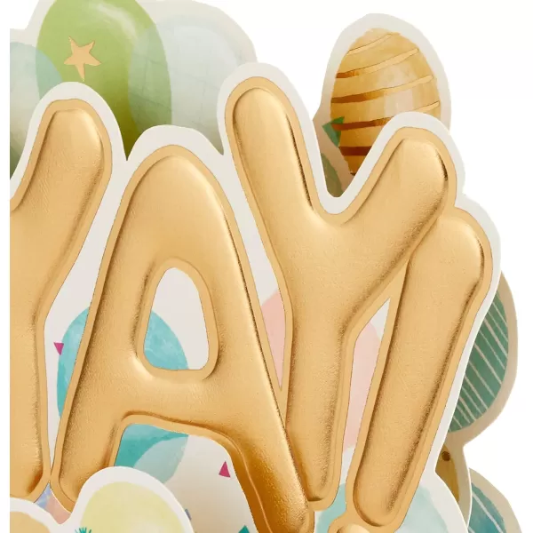 Hallmark Paper Wonder Congratulations Pop Up Card Yay Balloons for Birthdays Graduations Promotions CelebrationsYay  Balloons