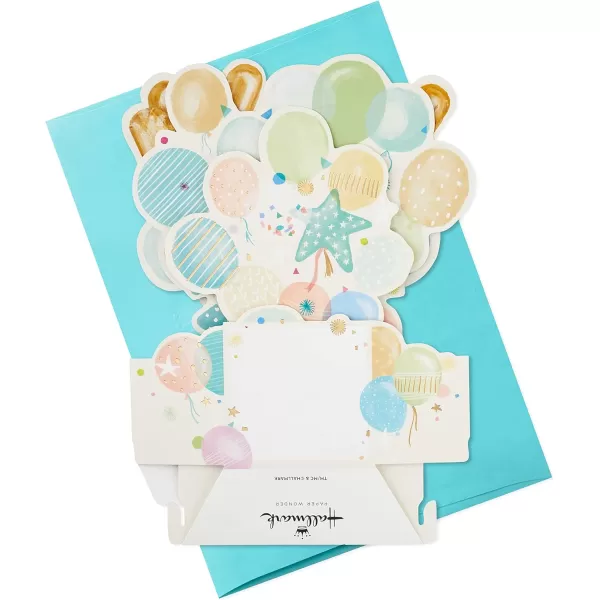 Hallmark Paper Wonder Congratulations Pop Up Card Yay Balloons for Birthdays Graduations Promotions CelebrationsYay  Balloons