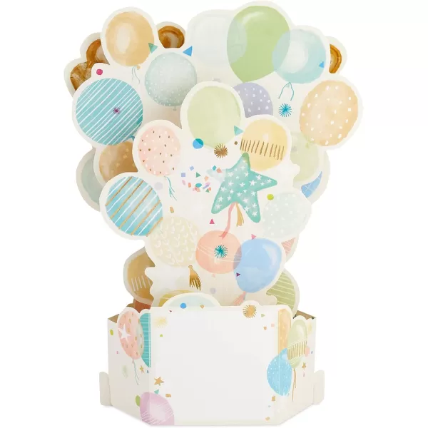 Hallmark Paper Wonder Congratulations Pop Up Card Yay Balloons for Birthdays Graduations Promotions CelebrationsYay  Balloons