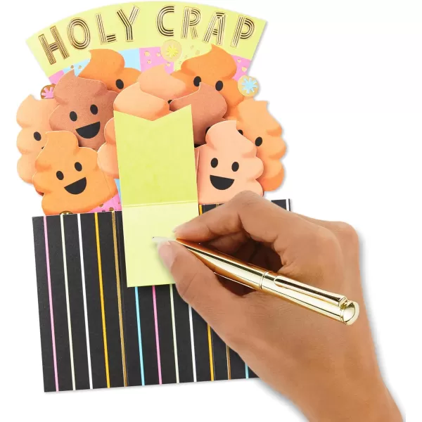 Hallmark Paper Wonder Shoebox Pop Up Card Holy Crap You are Awesome for Birthday Congratulations Graduation All OccasionHoly Crap  You are Awesome