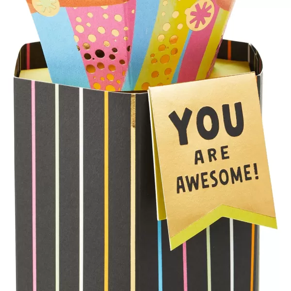 Hallmark Paper Wonder Shoebox Pop Up Card Holy Crap You are Awesome for Birthday Congratulations Graduation All OccasionHoly Crap  You are Awesome